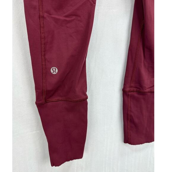 Lululemon x SoulCycle Rebel Runner Crop – Red Wine Berry – Size 2 - Picture 12 of 12